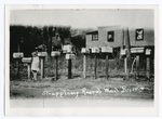 Straggling rural mail boxes.