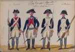 Bataafsche Republiek. Linie Infanterie. Bataillon [numbered 5 to 8]