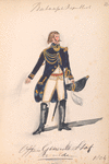Bataafsche Republiek. Officer General Stat te velde. 1804