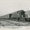 New York Central locomotive, type 4444-E-225-8 GE-89-A 600 volt hauling 12 car train no. 16.