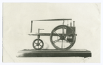 Murdock's engine, one of the earliest uses of steam on roads, not designed for trains or rails.