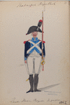 Bataafsche Republiek. Zesde halve Brigade Infanterie