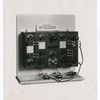 A modern Marconi valve receiver comprising two valves, with a tuner covering all wavelengths between 300 and 30,000 metres. A crystal detector can be fitted in emergency.