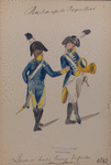 Bataafsche Republiek. Zevende Halve [...] Infanterie (Muzeekanten)