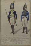 Grenadier en Kanonnier van het regiment Wurtemberg