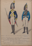 Grenadier en Kanonnier van het regiment Wurtemberg