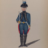 Bataafsche Republiek. [Front view of an officer with a sabre]