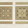 Inlaid wood of the XVth. centy. from the back of two chairs. In the choir of St. Ambrogio at Milan