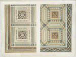 Parts of two pavements in terrazzo alla veneziana at the Palazzo del T at Mantua.