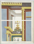 Portion of a painted wall in the House of the Second Fountain. In the street of Mercury at Pompei. (Size of the original)