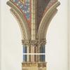 Painted pillar and ribs by Giotto, 13th. Century. In the upper church of St. Francesco, Assisi.