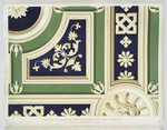 Portion of a painted ceiling by Berno. Luini, XVIth. century. In the church of the Monastero maggiore at Milan.