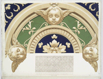 Portion of a painted ceiling in the Monastero maggiore at Milan. (Size of the original)