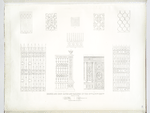 Bronze and iron gates and railings of the XVth. & XVIth. centuries. Principally at Rome. a. St. Maria Maggiore. b. St. John in Laterau. c. Baptistry of St. John's. d. St. Peter's. e. From the sanctuary of Lodi. f. At Milan.
