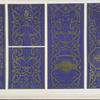 Portions of the painted pilasters in the "Gabinetto d'Isabella d'Este" at Mantua. Two thirds of the original size.