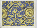 Part of a carved ceiling in the Palazzo vecchio at Mantua.