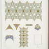 Decorations of a portico of the XVIth. century. In the court yard of Casa Traversi at Milan. Plate 1.