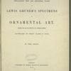 Explanatory text and additional plates...