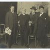 Belasco (second from left), with group prominent in operating "Madame Butterfly"