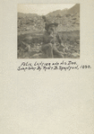 Felix Lantier and his dog. Snapshot by Robert B. Stanton. 1890.