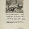 A noonday rest in Marble Cañon, showing well the head of a fall. Snapshot by James Hogue, 1890.