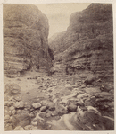 Canyon with rocks and water
