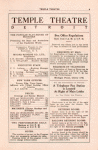 Temple Theatre program, week commencing Jan. 16, 1914.