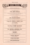 Temple Theatre program, week commencing Jan. 16, 1914.