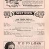 Temple Theatre program, week commencing Jan. 16, 1914.