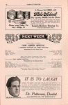 Temple Theatre program, week commencing Jan. 16, 1914.