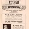 Temple Theatre program, week commencing Jan. 16, 1914.
