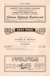 Temple Theatre program, week commencing Jan. 16, 1914.
