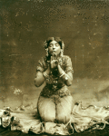 Ruth St. Denis in first costume for Radha.