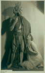 Ruth St Denis in The Incense with Ted Shawn in the costume of a hill tribesman from the Keith-Orpheum vaudeville act