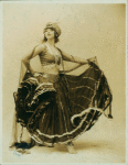 Ruth St. Denis in Black and Gold Nautch.
