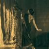 Ruth St. Denis in the Dance of the Black and Gold Sari from Bakawali.