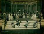 Ruth St Denis, Ted Shawn and the enlarged company in the Egyptian section of the Greek pageant.