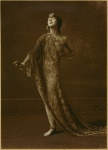Ruth St Denis, in costume, no specific dance.