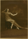 Ruth St Denis, in costume.
