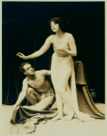 Ruth St Denis and Ted Shawn, in costume and pose for Physical Culture Magazine.