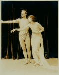 Ruth St Denis and Ted Shawn in costume and pose for Physical Culture Magazine.