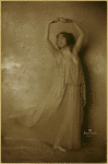 Ruth St Denis in From a Grecian Vase, Orpheum vaudeville act based on the Greek Theatre pageant of 1916.