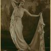 Ruth St Denis in The Greek Veil Plastique.  Used in Vaudeville act.