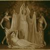 Ruth St Denis with Edna Malone, Betty Horst and Doris Humphrey in Greek Veil Plastique.