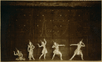 Ruth St. Denis with Doris Humphrey, Pearl Wheeler, Betty Horst and Edna Malone in Siamese Ballet, vaudeville.