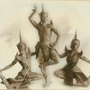 Ruth St. Denis with Edna Malone and Betty Horst in Siamese Ballet.