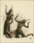 Ruth St. Denis and Edna Malone in Siamese Ballet.