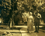 Ruth St. Denis and Ted Shawn near Camp Kearney where Shawn was then a private in the Ambulance Corps., U.S. Army.