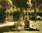 Ruth St. Denis and Ted Shawn near Camp Kearney where Shawn was then a private in the Ambulance Corps., U.S. Army.