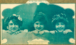 Ruth St. Denis, Corah Adams and Elizabeth Berkeley, three members of David Warfield's company playing The Auctioneer.